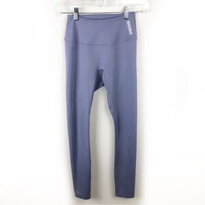 Gymshark Lavender cropped logo mid rise leggings size: XS
